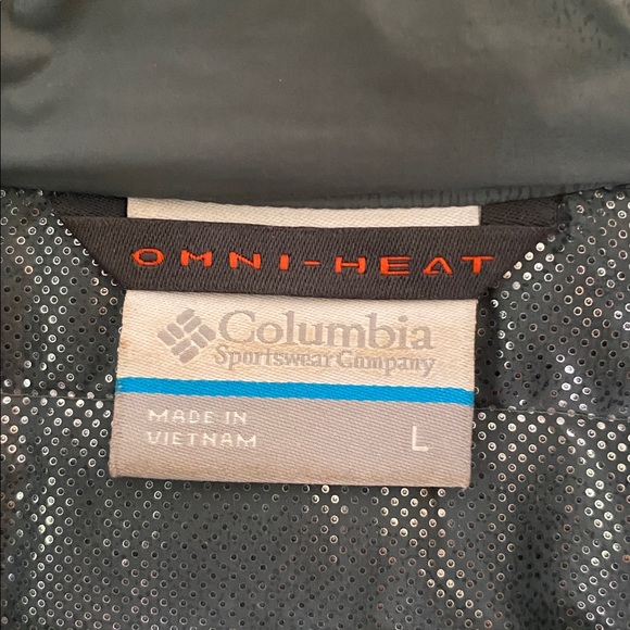 Teal Columbia Omni Heat Mid thigh Coat - Picture 3 of 11